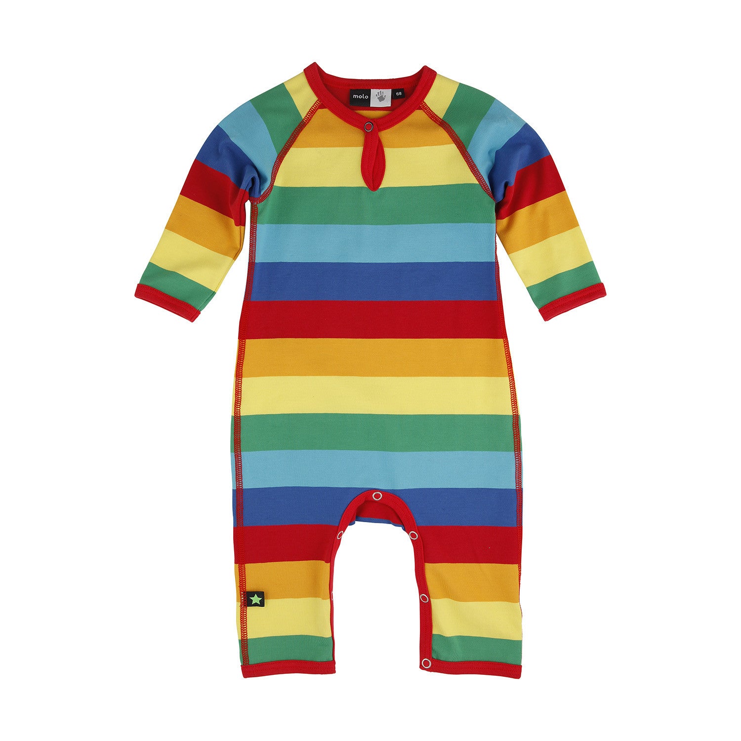 Rainbow Stripe All Over Bodysuit -Multi